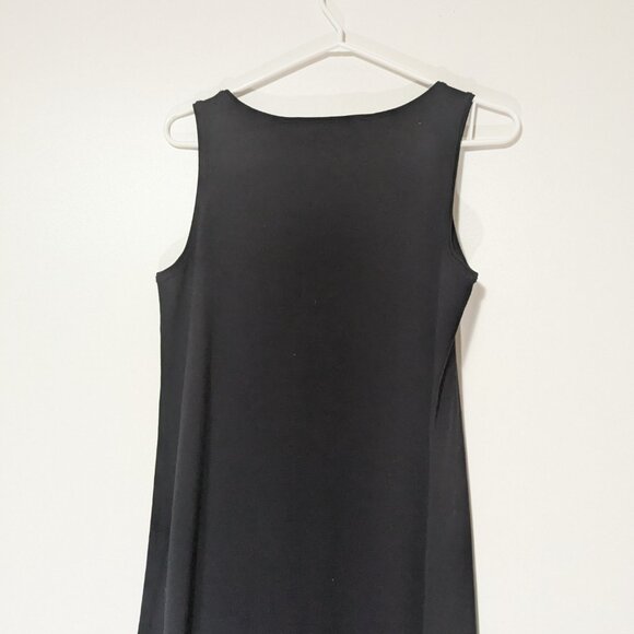 Eileen Fisher Jersey A-Line Shift Dress Black Size XS - Picture 4 of 7